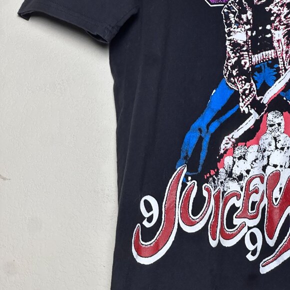 Y2K Juice Wrld Faze Merch Collab Punk Short Sleeve Casual Shirt Men M Black Rock - Picture 8 of 10